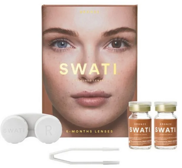SWATI - Farvede Kontaktlinser 6 Måneder Bronze